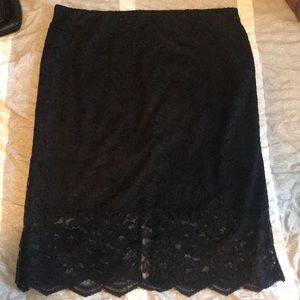 Black Lace Skirt